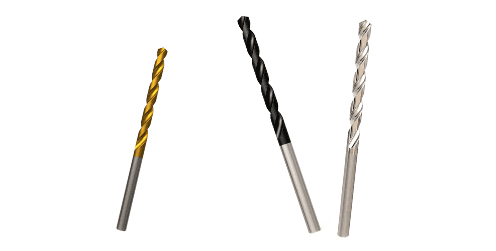 Drills with different coatings
